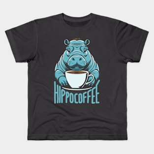 Hippo Coffee Kids T-Shirt